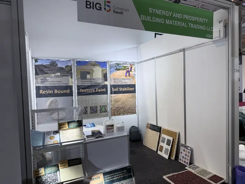 Synergy & Prosperity exhibition booth at Big 5 Construct Saudi 2026